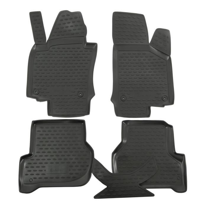 J&J AUTOMOTIVE | Tapis De Sol En Caoutchouc 3D Exclusive Pour Skoda Octavia 2 2004-2013