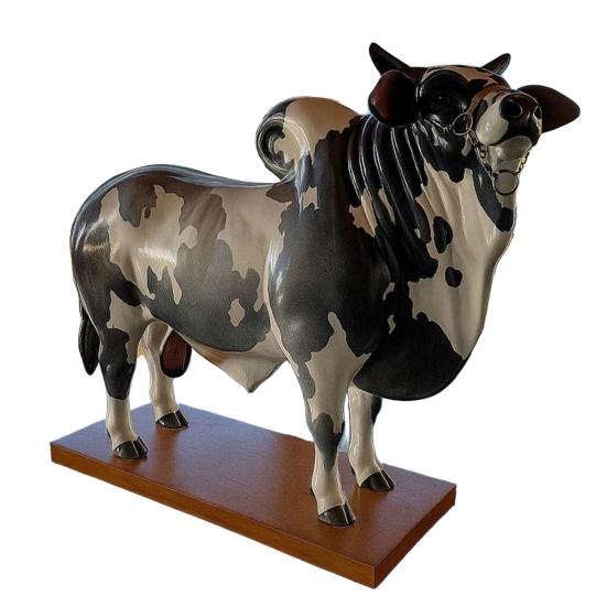 Yousheng 2L Bull Liquor Dispenser Wine Vodka Whiskey Decanter Brazilian Cattle Beverage Container Bottle Decoration Home Kitchen Bar Accessory