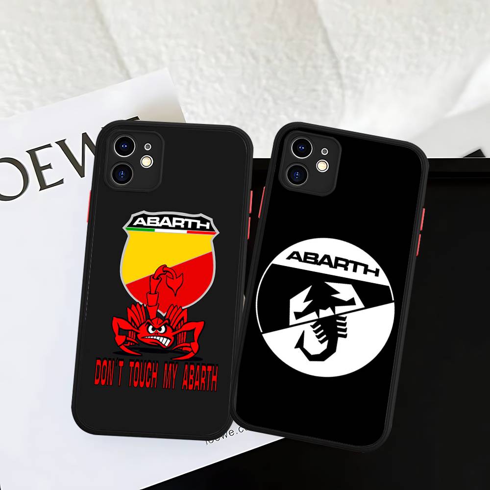 Bath Mats A-AbarthS-S Phone Case For IPhone 11 12 13 14 15 16 Pro Plus X XS MAX Matte Bumper Shockproof Cover