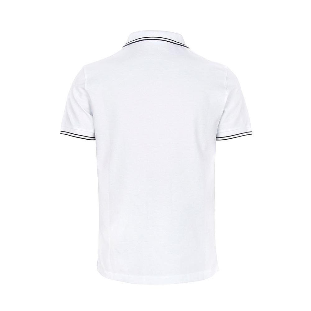 STONE ISLAND Мужская футболка поло приталенного кроя с логотипом Ss25, белая K1S1522002-SCS0018-V1001