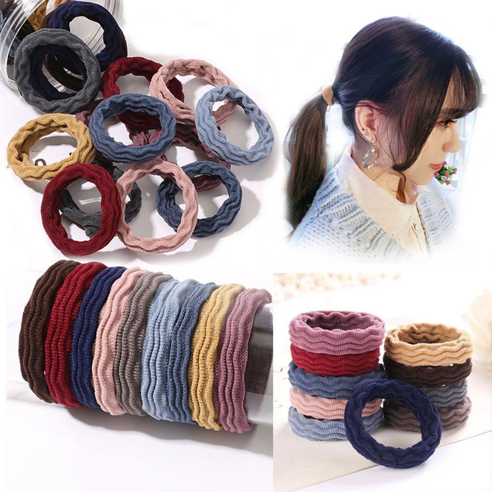 Personality 5pcs Women Hair Accessories Korean Style Ponytail Holder Hair Ties Hair Ropes Hair Band