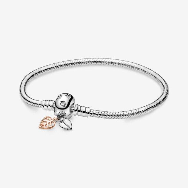 Classic Brilliant Heart and Snake Bracelet Women Bracelet DIY Jewelry Holiday Gift Jewelry