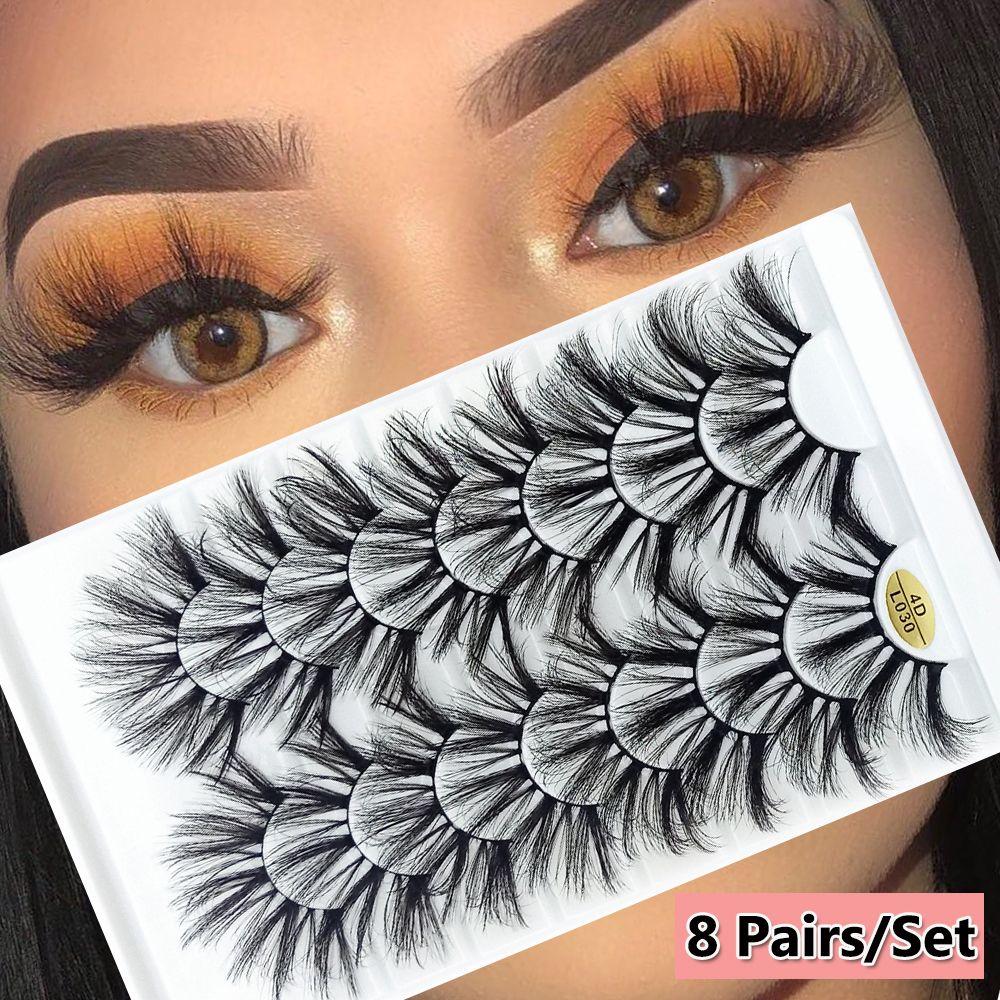 Fluffy Multilayered Effect Long Natural Eye Lash Extension 4D Mink 25MM Lashes False Eyelashes