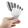 6pcs Rectangular Head Graduated Spoon with Scale Baking Spoon Seasoning Spoon Coffee Scoop  Bar
