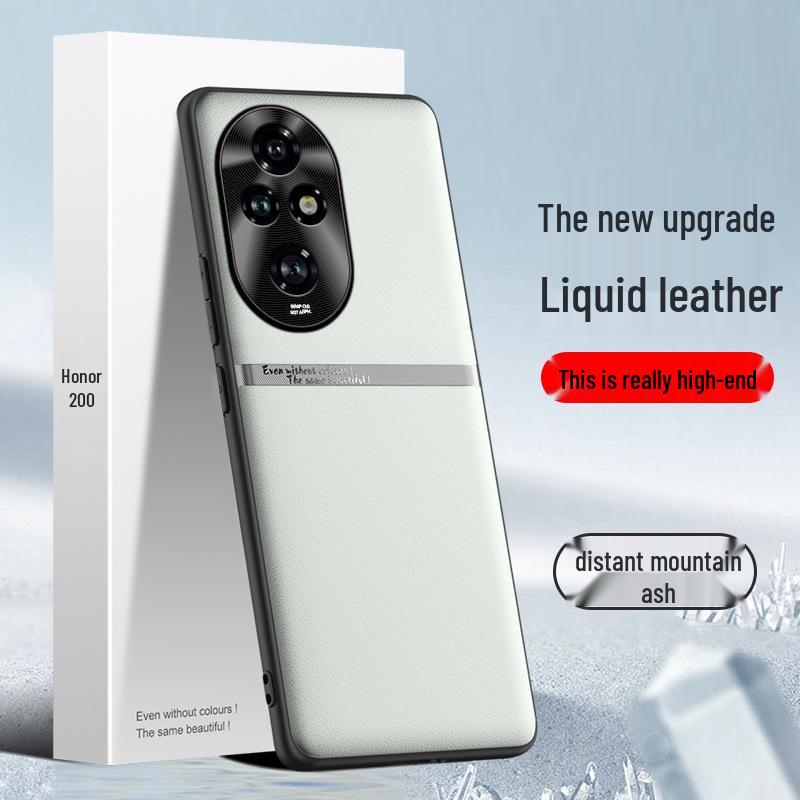 Защитный чехол Liquid Leather Anti-Fall, Anti-Fouling для мобильного телефона Honor 200