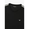 Emporio Armani Мужская футболка для отдыха с коротким рукавом и нашивкой с логотипом 0816134043