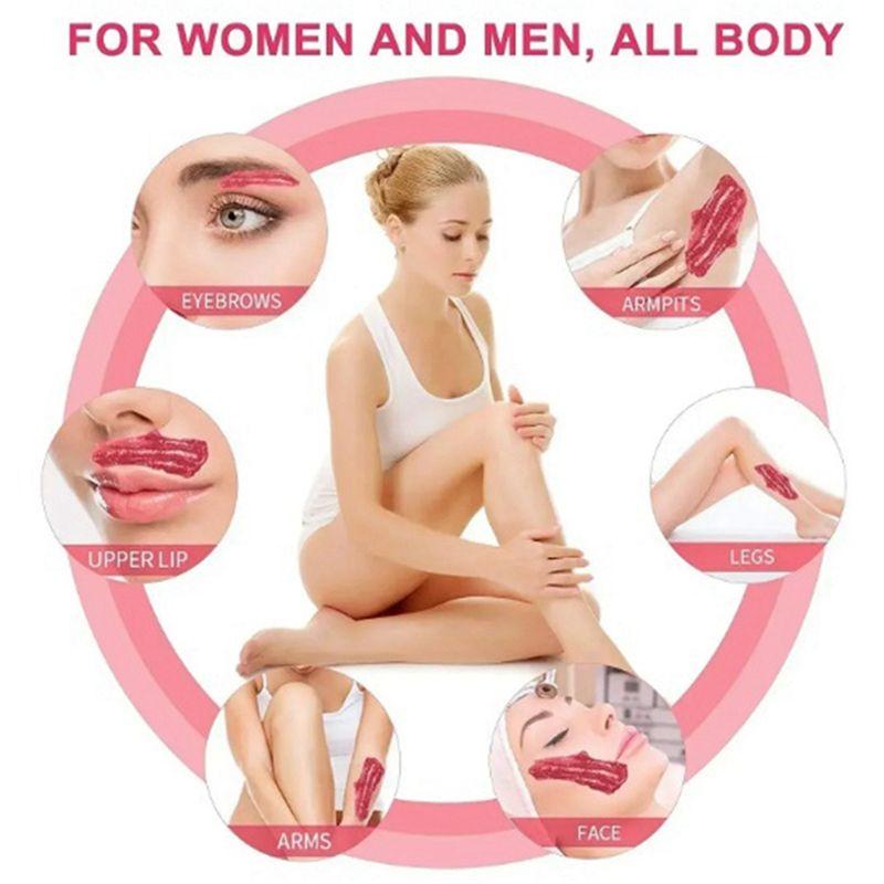 A04V 300G Восковые гранулы для депиляции всего тела, горячий пленочный воск, твердые гранулы воска для воскоплава