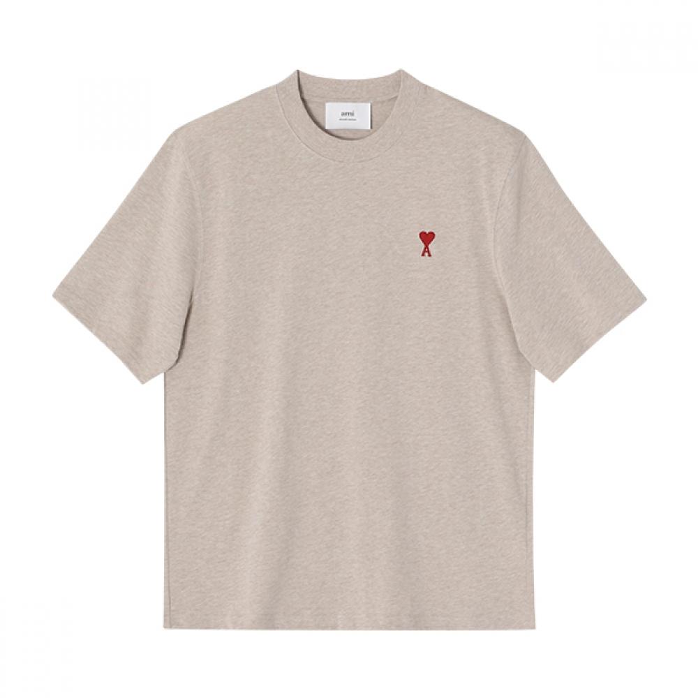 Ami Uts005 726 2712 Ami De Coeur Small Heart Logo Public Short Sleeve Tee