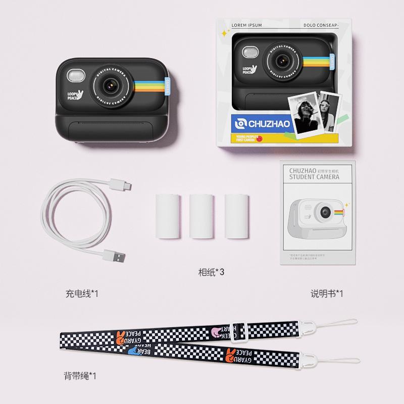 Детская камера фотопечать цветная студенческая цифровая камера 4k экшн камера мини принтер