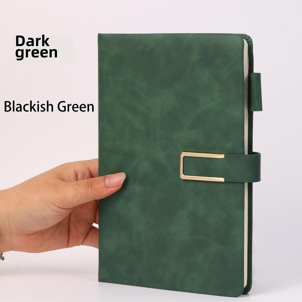 Персонализация офисного блокнота формата А5 с пряжкой-логотипом