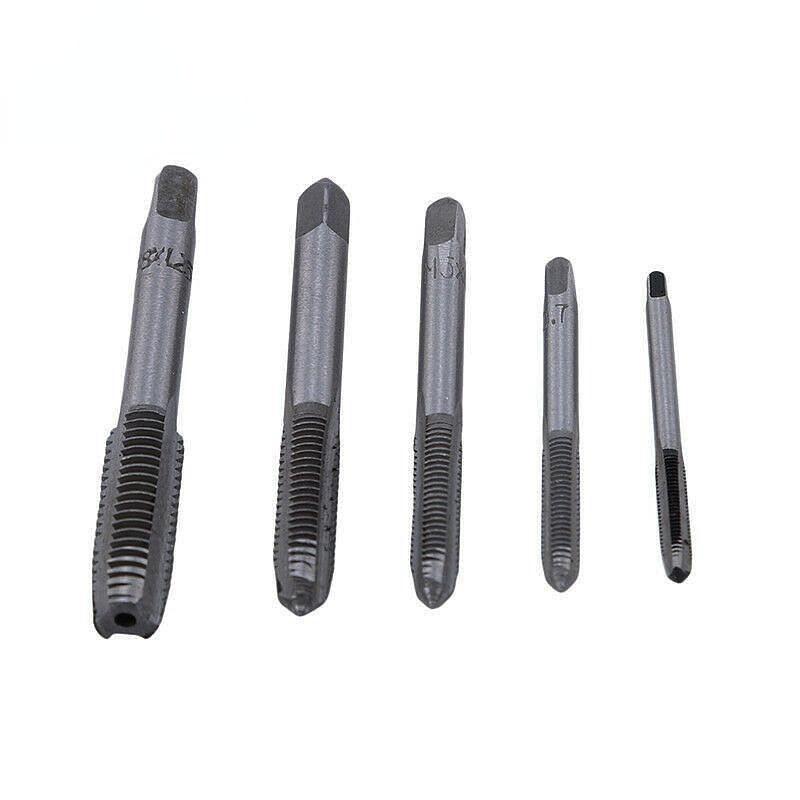 6 шт. Т-образный станок, ручной винт, метчик, набор штампов, инструмент «сделай сам», прямая рифленая резьба, метрическая пробка, метчик, сверло M3/M4/M5/M6/M8