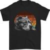 Мужская футболка Pitbull Dog Sunset 100% Хлопок Унисекс
