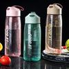 480ml/550ml Water Bottle Screw Cover Large Capacity Plastic Sturdy Reminder Drink Flask Home