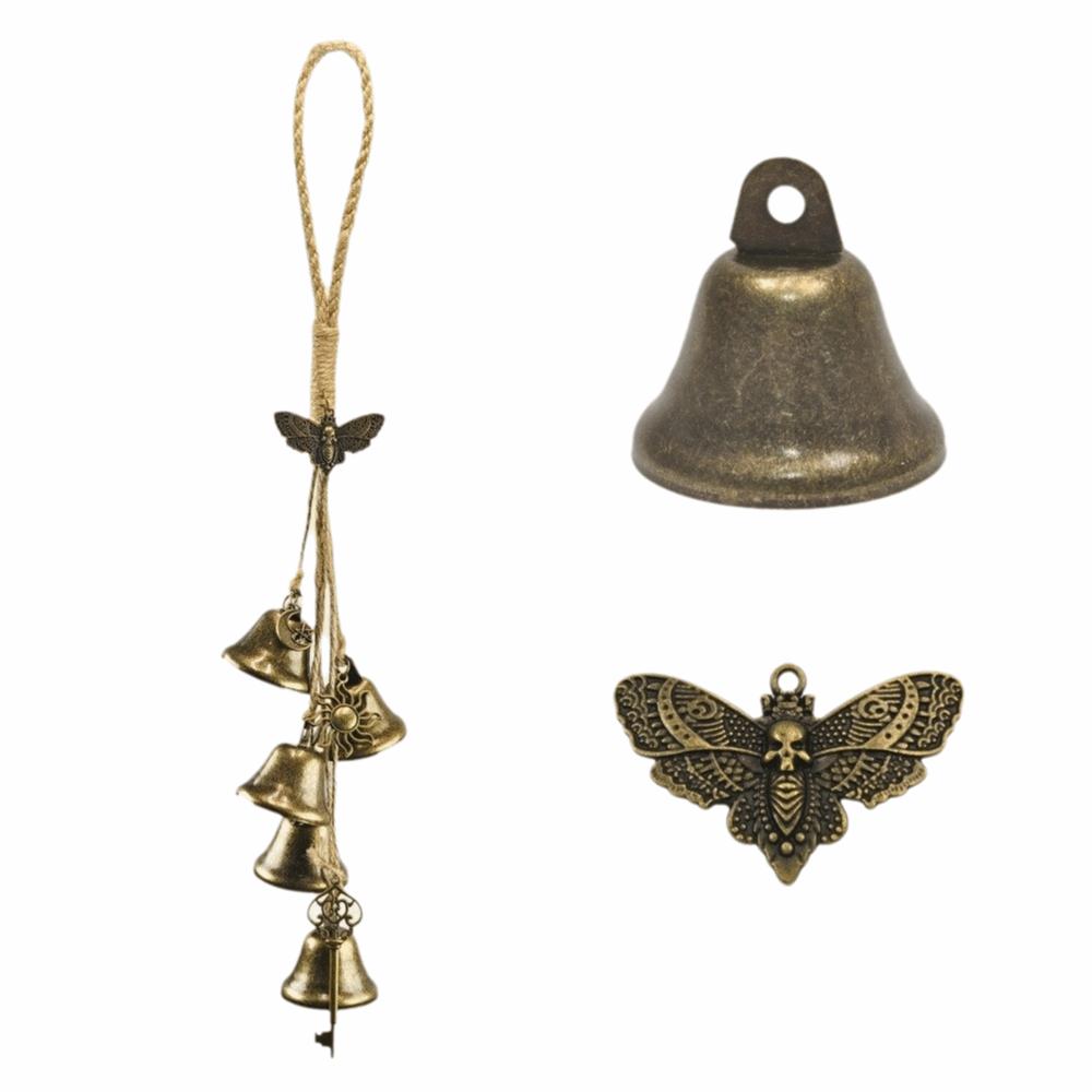 Handmade Witch Bells Vintage Wind Chime Bell Door Hanger Metal Bell Pendant Garden