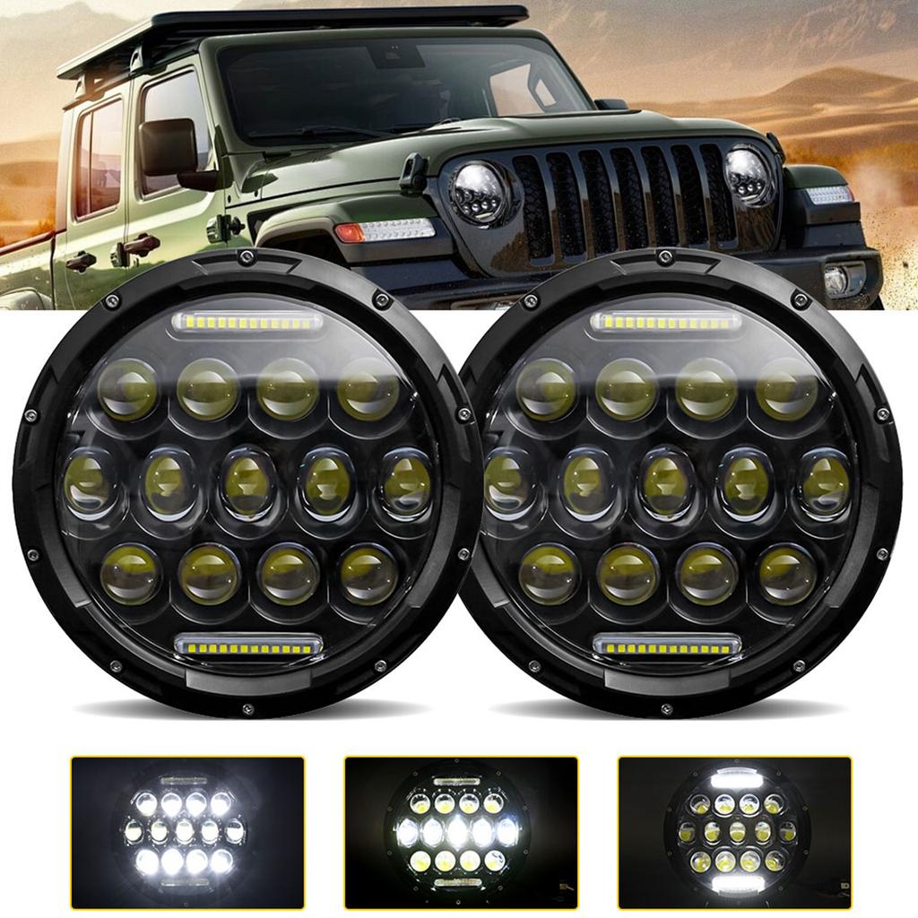 2 шт. 7-дюймовые автомобильные мотоциклетные светодиодные фары 200 Вт 6000 К IP67 водонепроницаемые DRLLближний светдальний свет 7 дюймов