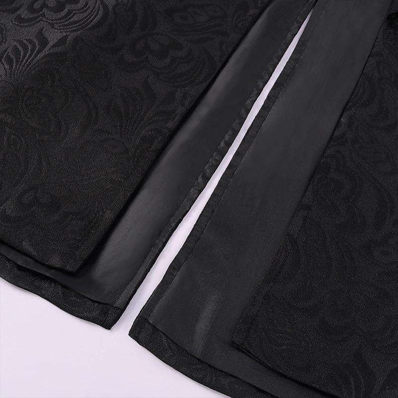 Мужской стимпанк готический фрак тренчкот средневековая рождественская винтажная одежда Виктория униформа костюм на Хэллоуин смокинг