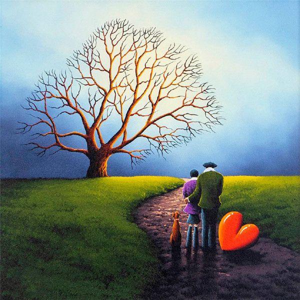 RUOPOTY Цифровая картина «сделай сам» Любовник Рисунок Картина Настенное искусство на холсте Цифровая ручная роспись Гостиная