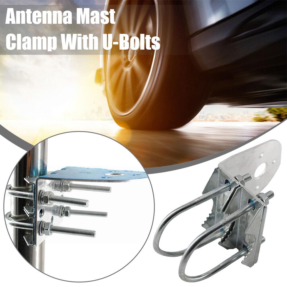 Omnidirectional Barrel Antenna Clamp Code FRP Pole Installation Support L-bracket Fixed Bracket Car Accessories U-screw X9A0