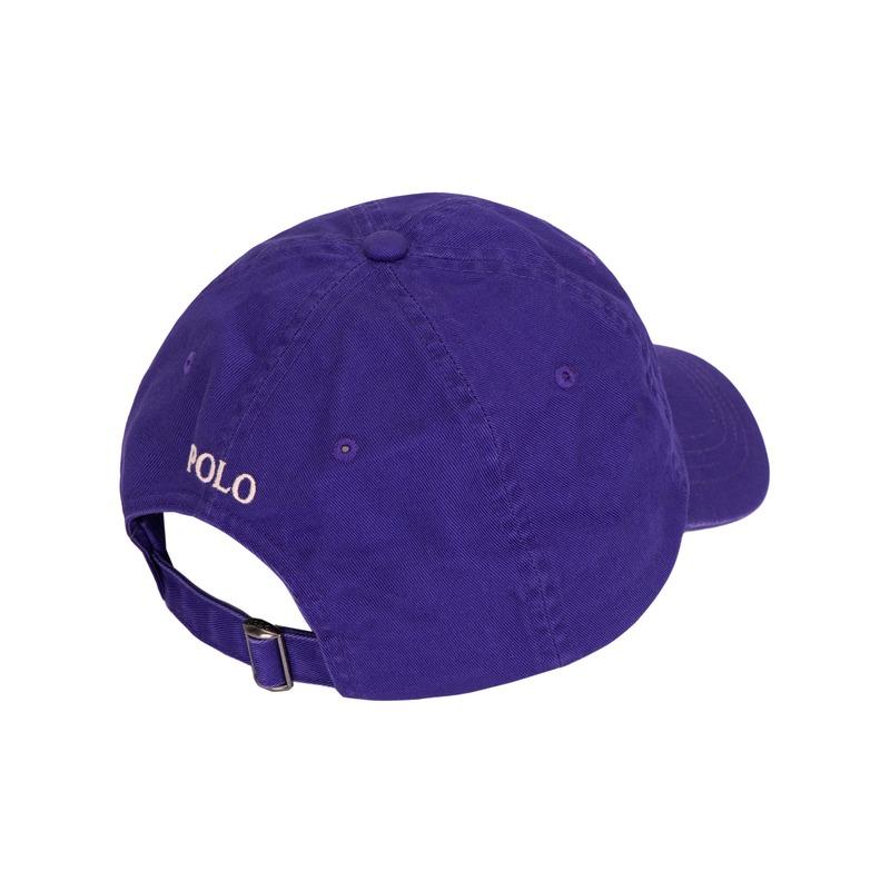 Polo Ralph Lauren Иконичный вышитый узор с пони на передней стороне, хлопковая кепка, унисекс, версия для пары, Фиолетовый 710667709139