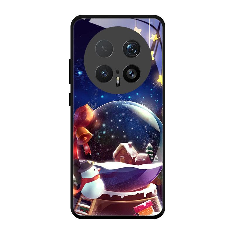 Рождественская Расписная Крышка Для Honor Magic 7 8 X60 X50 Pro Magic8 X50i X50GT 90 Lite Чехол Защита из Закаленного Стекла Funda Shell