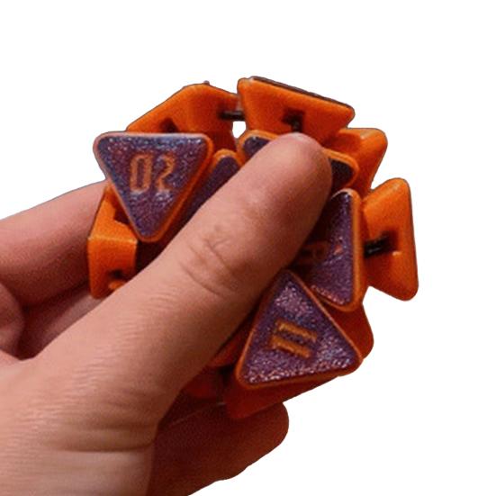 3D-печатный кубик D20 игрушка для снятия стресса и тревоги, портативная дорожная многосторонняя игрушка-непоседа