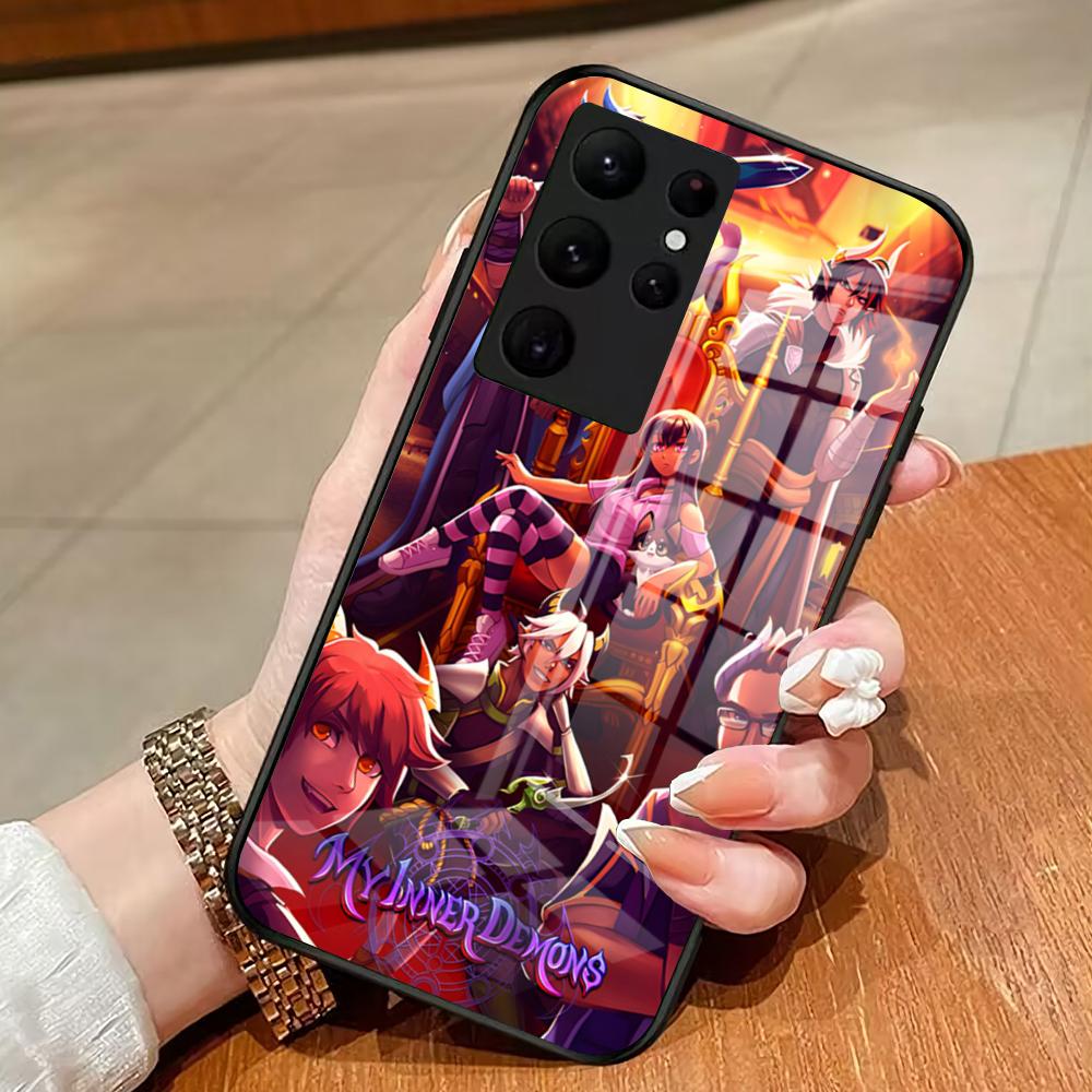 Game A-aphmau Phone Case For Samsung S26 S25 Edge Ultra 23 22 21 20 Ultra Plus S24 Fe Glass Cover