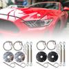 Easy To Use Automotive Hood Lock with Adjustable Length Durable Stainless Steel Engine Hood Lock Set Simple Installation