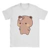 Men Panda BuBu’s T Shirt  Flip Flop on DuDu Bear face   Pure Cotton Clothing Novelty Short Sleeve Round Neck Tees 6XL T-Shirt