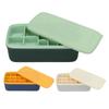 Ice Cube Tray Office Home Soft Reusable Silicone Ice Cube Mold Large Capacity Ice Maker With Lid Ice