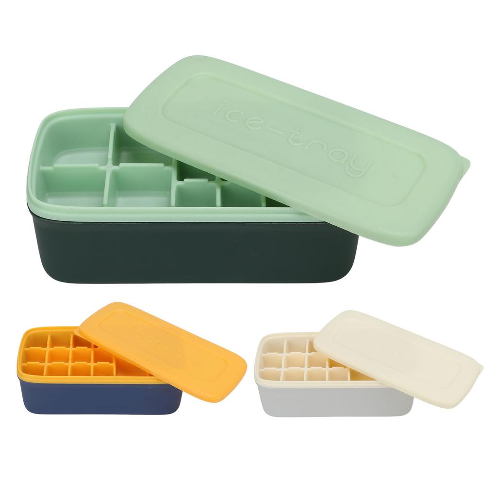 Ice Cube Tray Office Home Soft Reusable Silicone Ice Cube Mold Large Capacity Ice Maker With Lid Ice