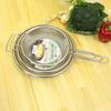 Nichi Nichi Tools One-Handed Strainer for Frying Pans and Boiling, 22cm, Stainless Steel, Made in Japan, Dishwasher Safe, Silver