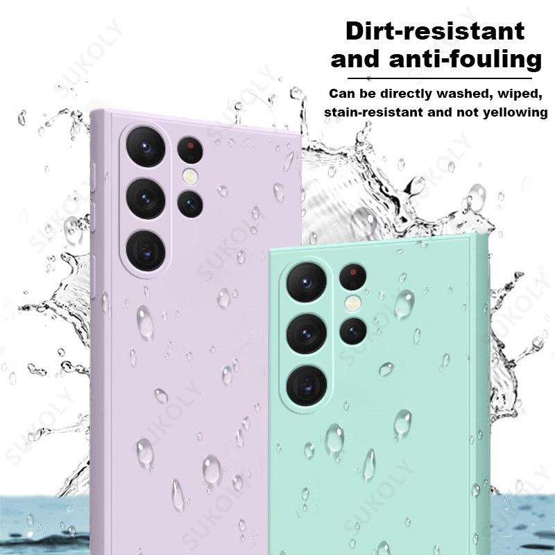 Для Samsung Galaxy S25 S23 S22 S24 Ultra S23 FE A53 A55 A54 A16 5G жидкий силиконовый мягкий чехол для Samsung S24 Plus чехол для телефона