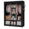 Nyana Home Fabric Dressing Room with Zipper Doors and Side Pockets Measurements 170x127x45cm