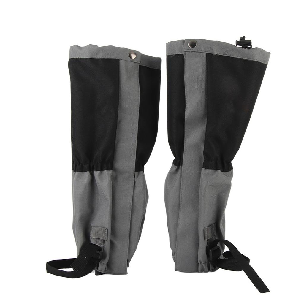 1 Pair Outdoor Waterproof Sports Climbing Hiking Legging Gaiters Shoe Boots Cover Black