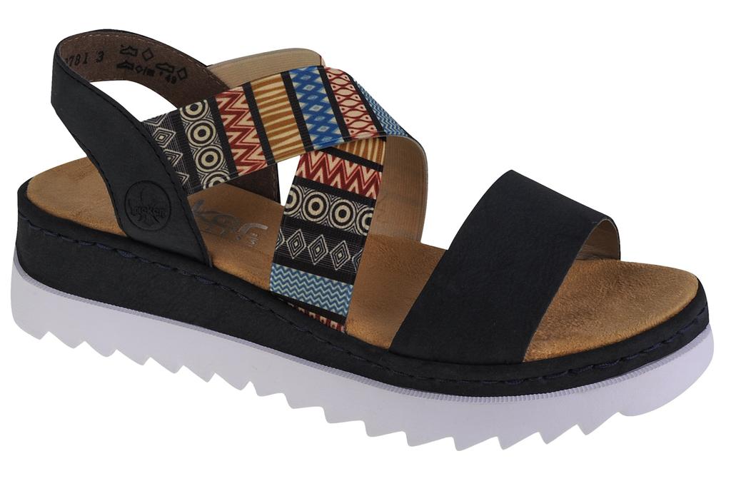 RIEKER Сандалии, женские разноцветные сандалии