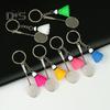 Mini Badminton Keychain Badminton Racket Backpack Accessory Sports Keyring Gifts for Badminton Lover Players