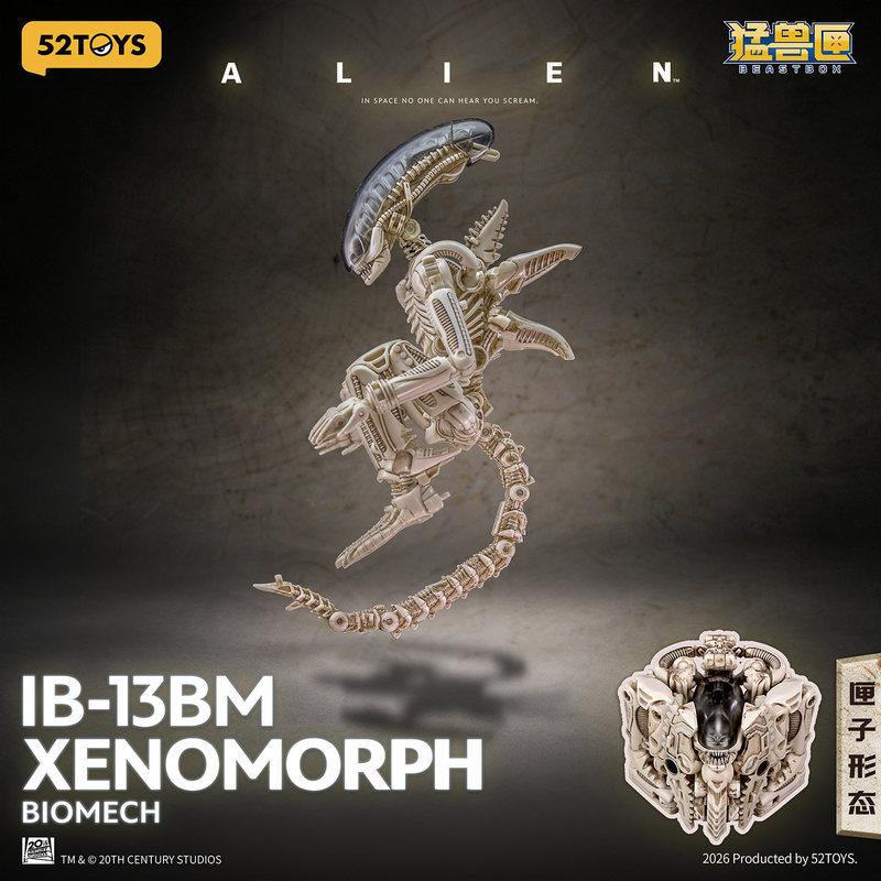 52Toys Beastbox Alien Xenomorph Transforming Toy IB 13BM BIOMECH Action Figure Collectible Model For Collection Enthusiasts
