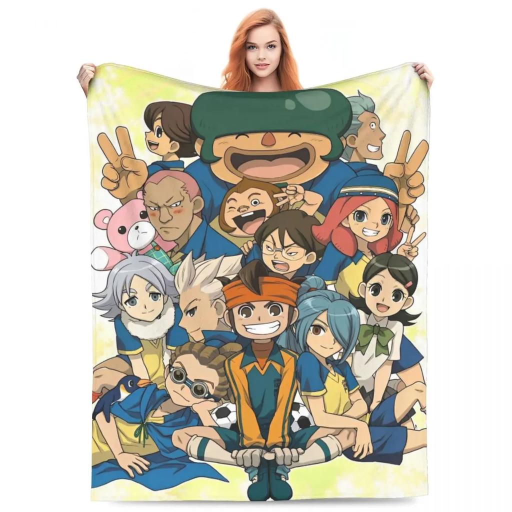Inazuma Eleven Blankets Flannel Textile Decor Video Game Sports Game Breathable Soft Throw Blankets for Home Travel Quilt