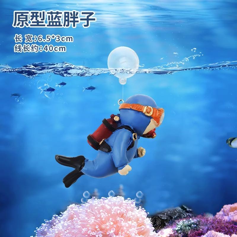Fish Tank Decorations Aquarium Accessories Floating Diver Aquarium Ornaments Small Floating Ball Aquarium Accessories