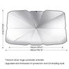 Car Windshield Sun Shade UV-Rays and Heat Sun Visors Protector Foldable Reflector Umbrella,Small/Large