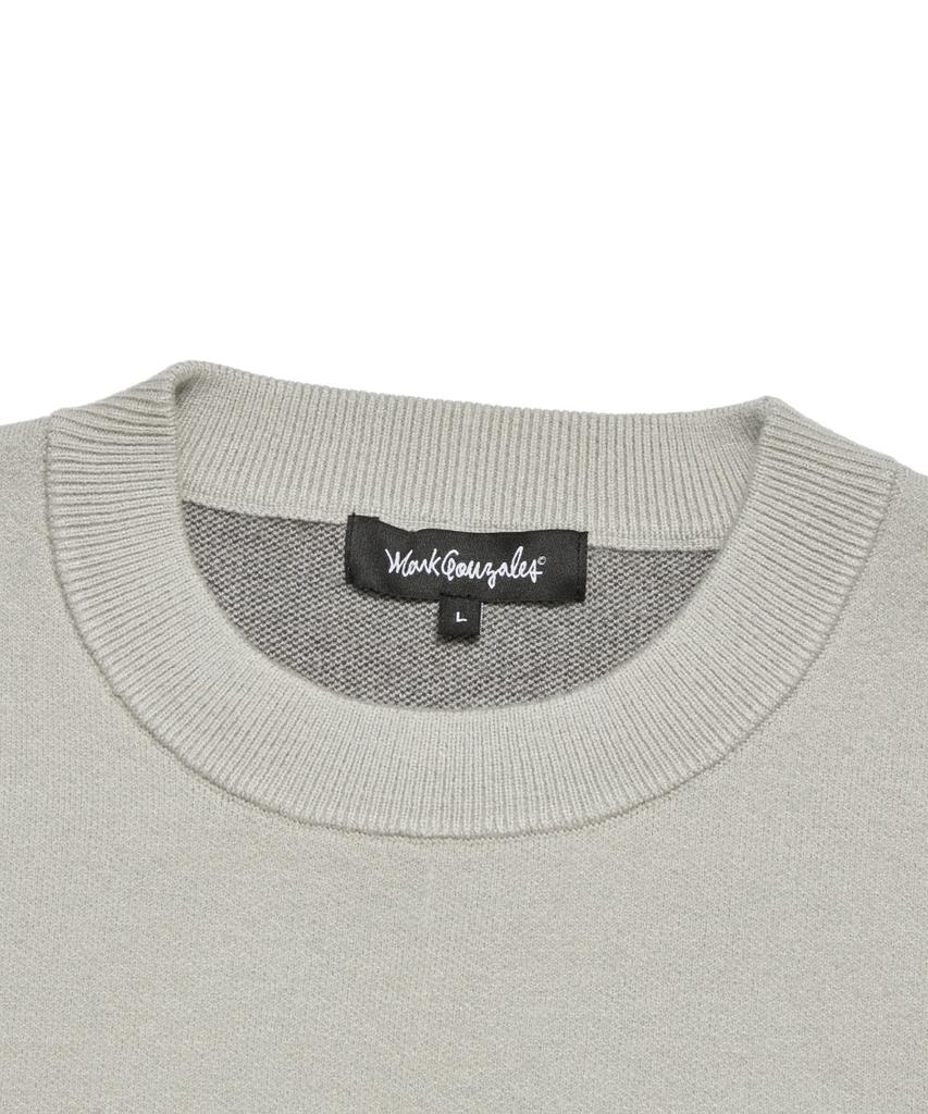 MARK GONZALES Mg Heart Wappen Knit Sweater - Gray