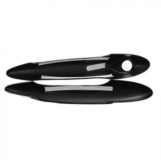 2Pcs Black Door Handle Cover Sticker For MINI Cooper R50 R52 R53 R55 R56 2001-13