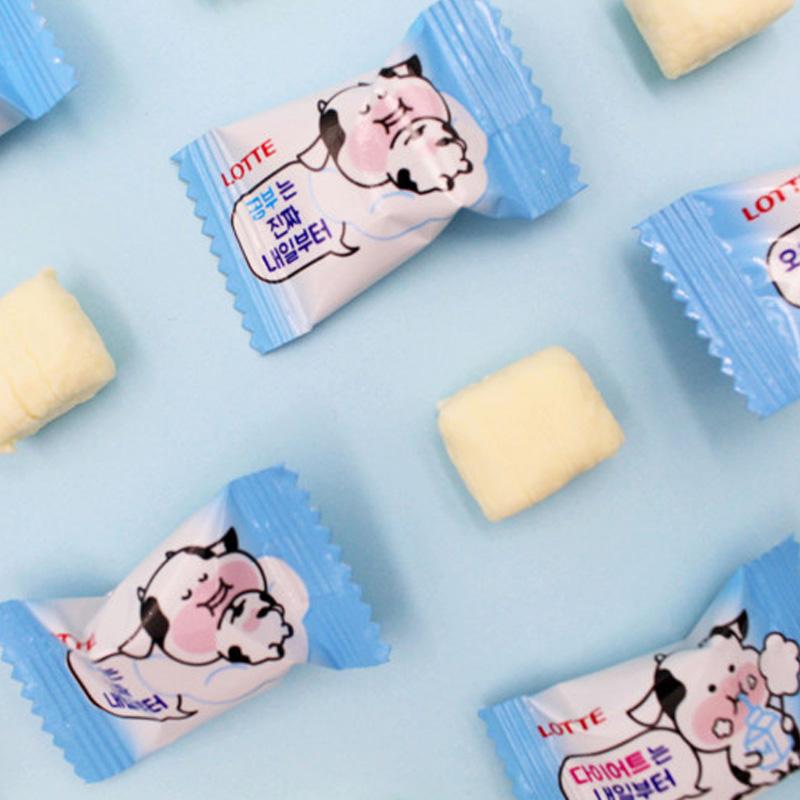 Lotte Мягкие и пушистые жевательные конфеты «Корова Маланг» 158 г (4 варианта)