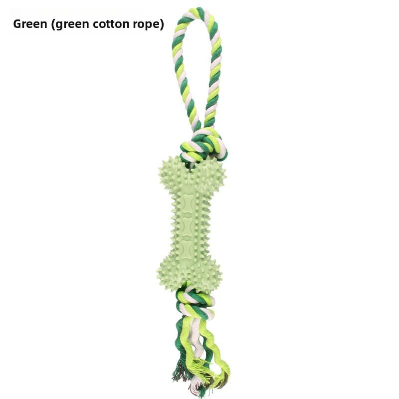 Игрушка для питомца хлопковая веревка в форме кости, износостойкая, тренировочный канат с узлами для прорезывания зубов, набор игрушек для собак, чтобы развлечь себя и не скучать