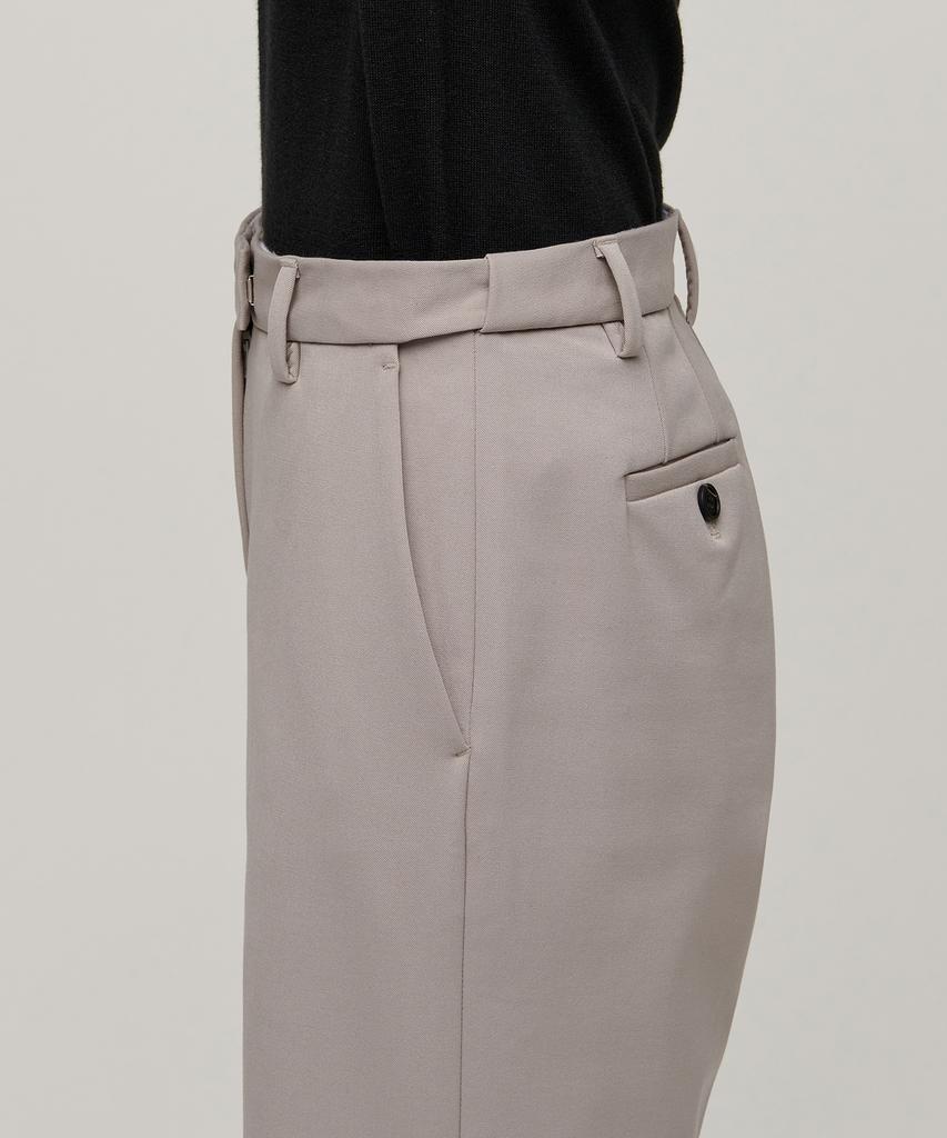 MUSINSA STANDARD WOMAN Женские широкие брюки из плотного флиса с скрытой эластичной талией [Светло-бежевый]