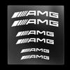 EVW5   C200 For Mercedes-Benz 6pcs Car Styling Car Brake Caliper Stickers For AMG Mercedes Benz W204 W124 W201 W202 W212 W220 W205 GLA