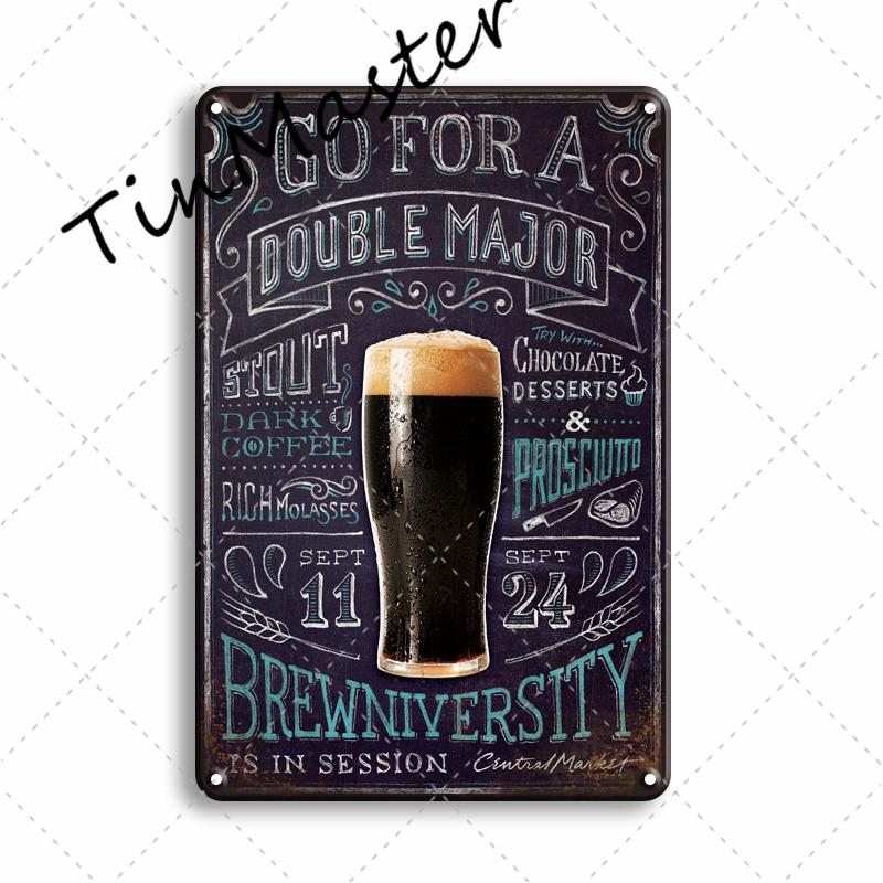 Популярный металлический плакат для пива, винтажные вывески для паба, бара, металлический знак, домашний декор для стен, украшение для ресторана, кухни, комнаты