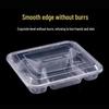 JINGRX Disposable 4-Compartment Meal Containers