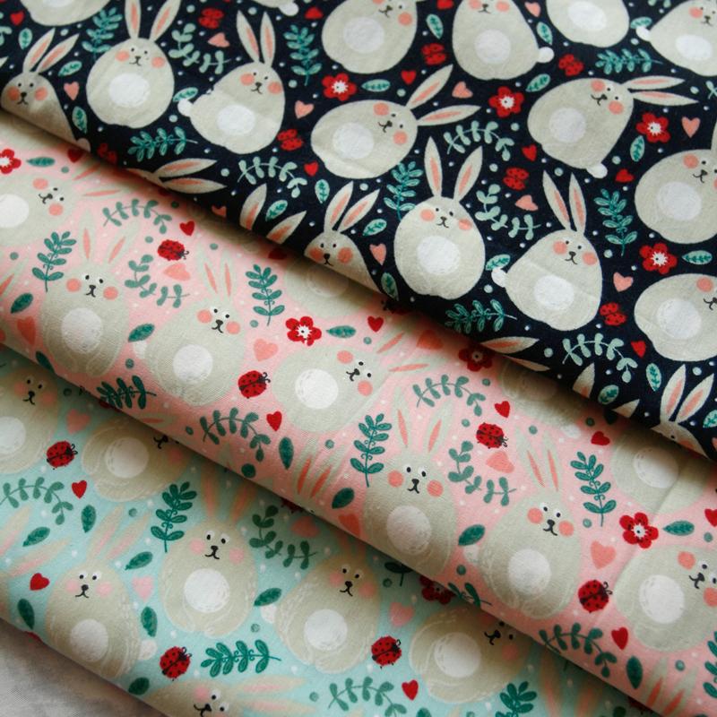 Sewing 50x145cm Pastoral Floral Poplin Cotton Fabric DIY Children's Wear Cloth Make Bedding Quilt Decoration Home