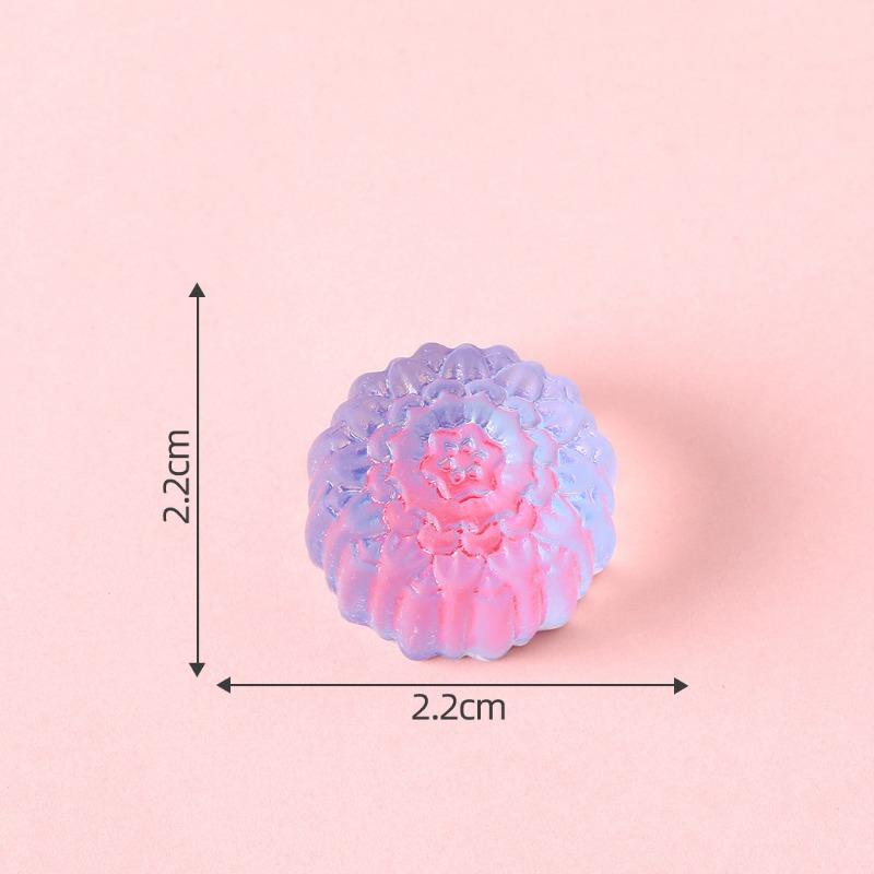 Ice-clear Mooncakes and Fruit Cream Glue Fridge MagnetsDecorative Accessories Materials Slightly Miniaturized Ornaments
